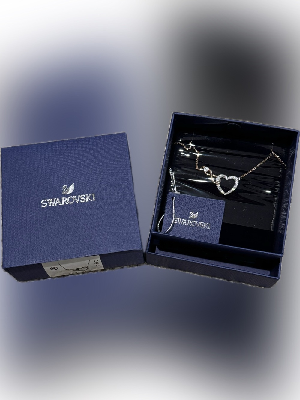 Swarovski Hyperbola Infinity & Heart Mixed Metal Necklace NIB Retails:$159 - Picture 7 of 7